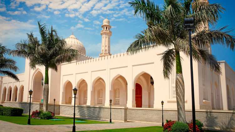 The Sultan Quaboos Mosque in Salalah Oman