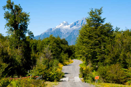 Blick auf den Hornopiren National Park in Chile