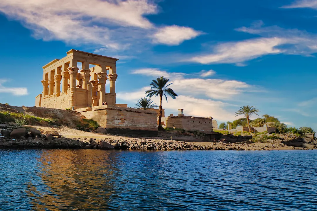 Isistempel in Philae am Nassersee als Assuan, Ägypten