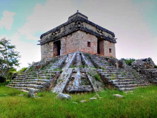 Ruinenstätte der Maya in Merida, Mexiko