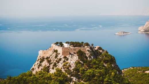 Château vénitien à Monolithos, Rhodes Grèce Europe