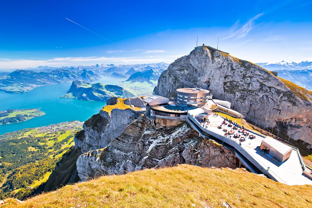 Mount Pilatus, Mountain, Lucerne, Switzerland, Aerial View

