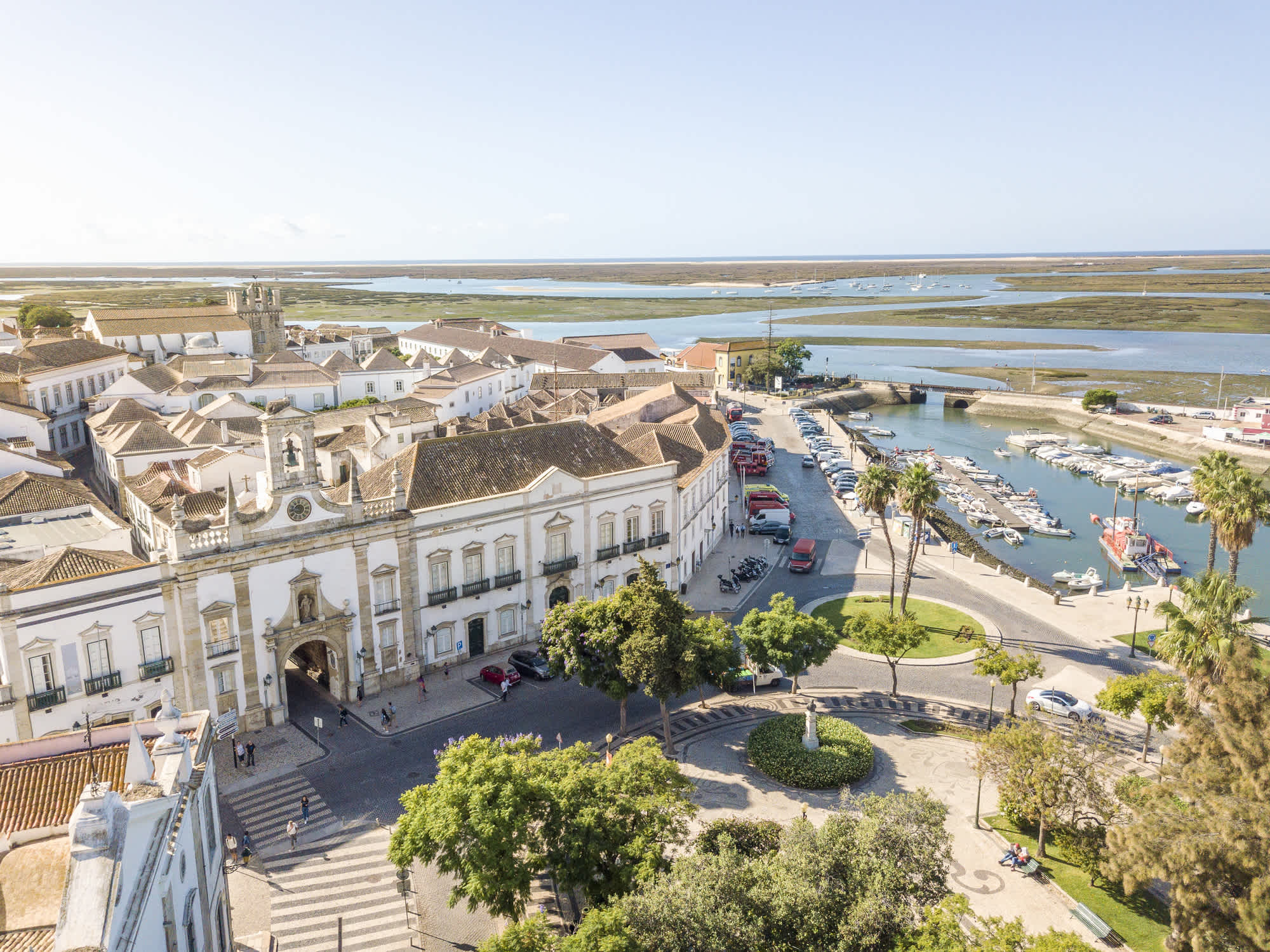 Faro ist der Hauptort der Algarve in Portugal