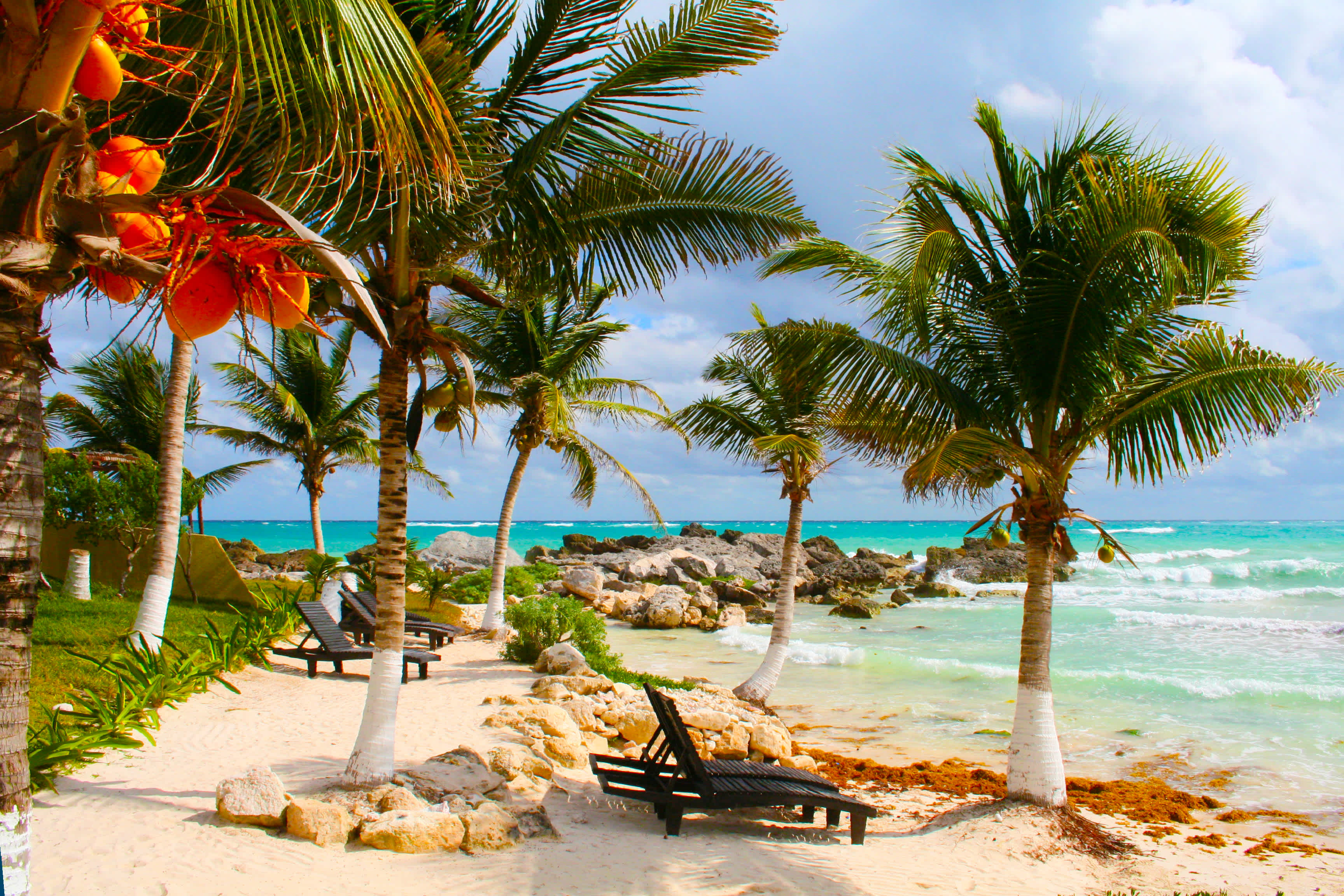 Strand von Flic en Flac in der Tamarin-Bucht, Mauritius
