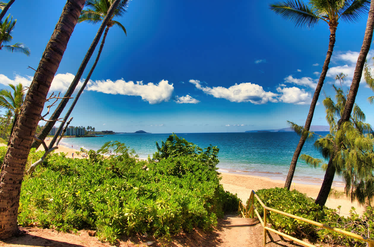 Strand von Kihei auf Maui in Hawaii