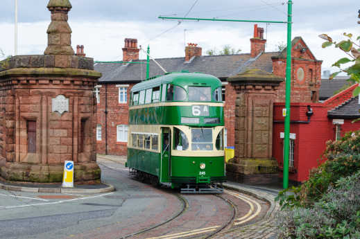 Admirez et montez à bord des anciens tramways du Wirral Transport Museumde pendant votre voyage à Liverpool.
