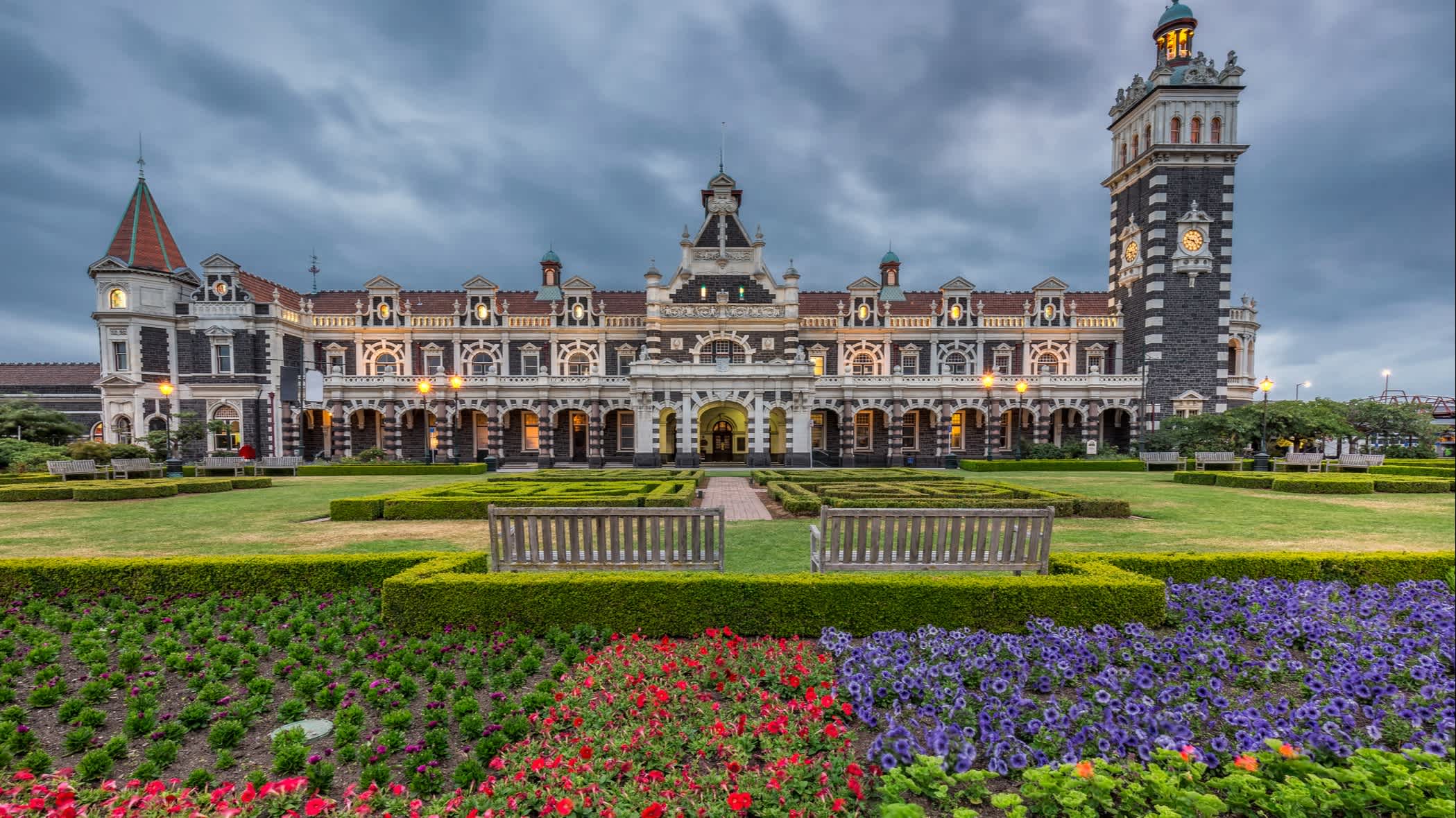 Photo de la gare historique de Dunedin, Nouvelle-Zélande