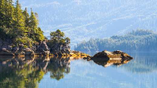 La côte de l'île de Vancouver, BC, Canada