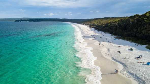 La superbe plage de Hyams Beach en Australie