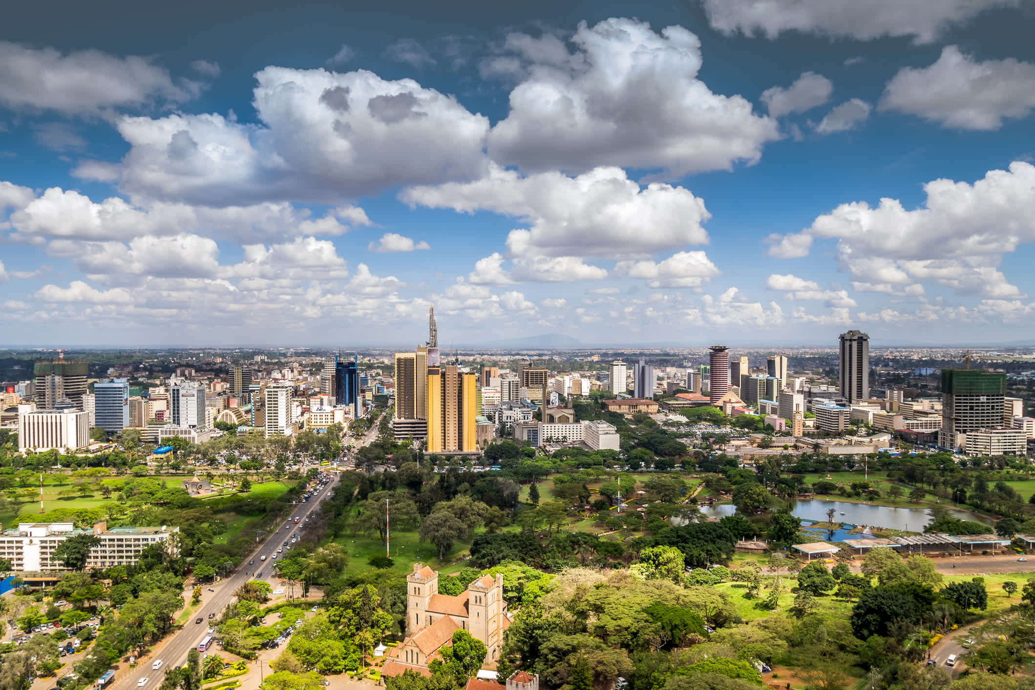 Nairobi Stadtzentrum - Hauptstadt von Kenia