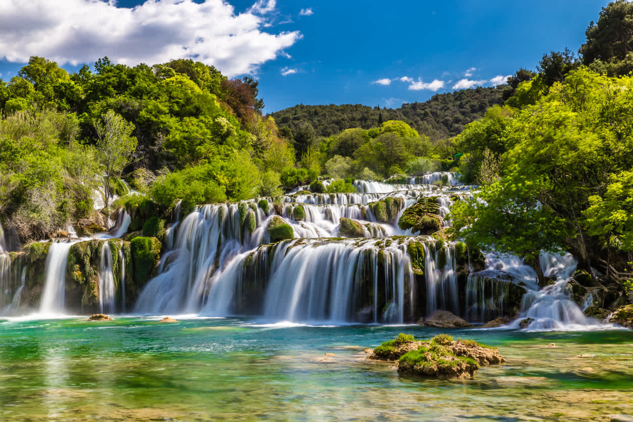 Wasserfall im Nationalpark Krka-Dalmatien, Kroatien