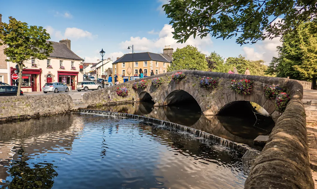 Westport Brücke in County Mayo, Irland

