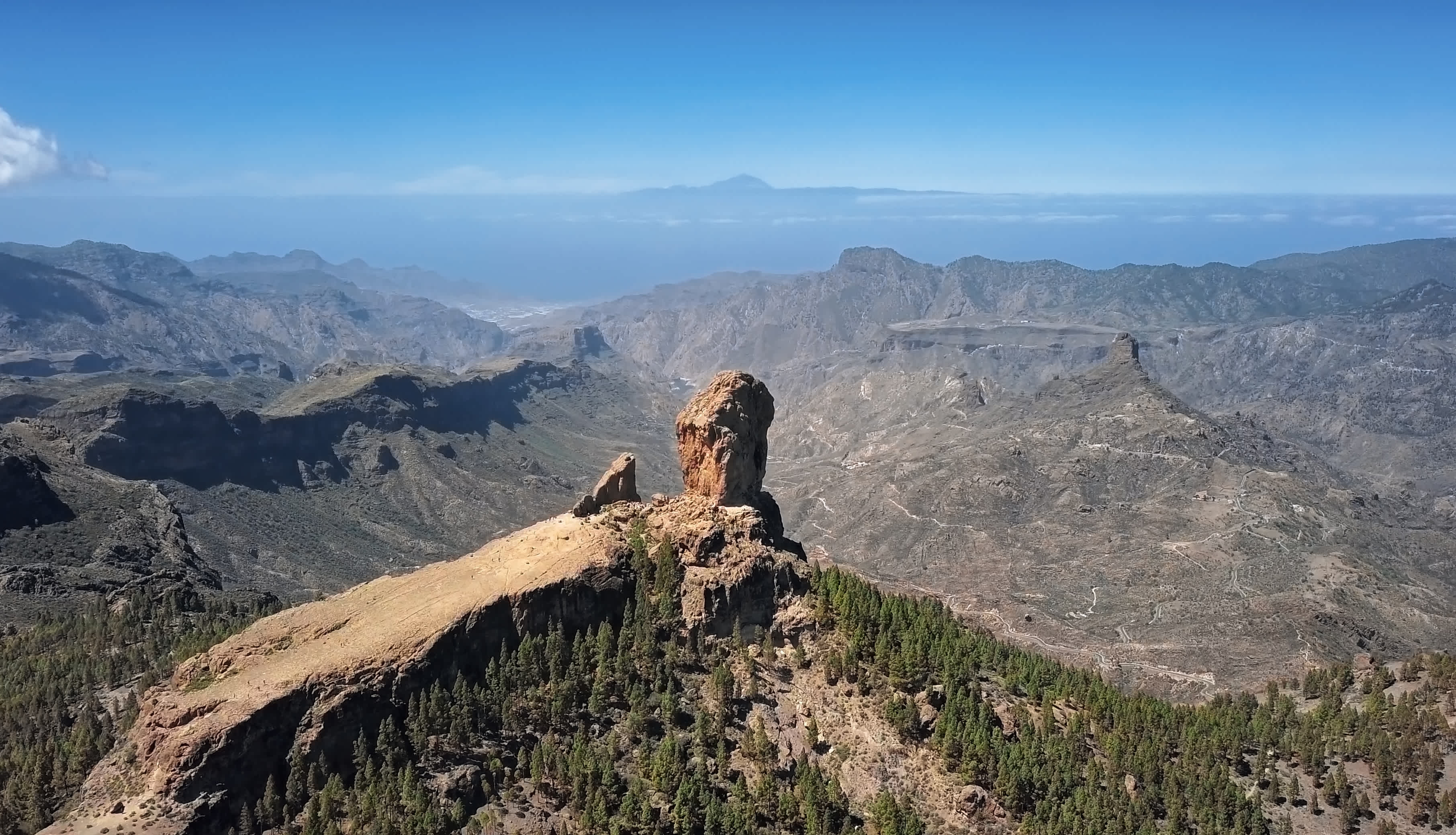 Roque Nublo, un rocher sur Grande Canarie, dans l'archipel des Canaries en Espagne
