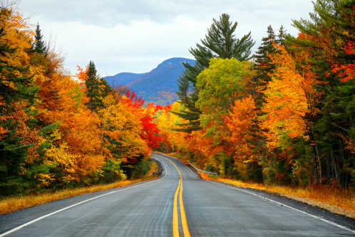 White Mountain National Forest in New Hampshire in de VS