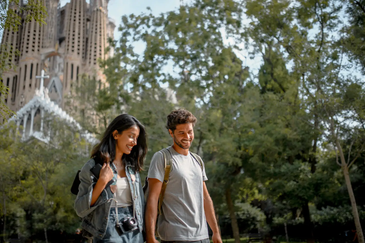 Parc Güell in Barcelona, Spanien
