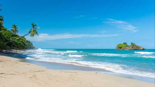 Playa Cocles près de Puerto Viejo, Costa Rica.

