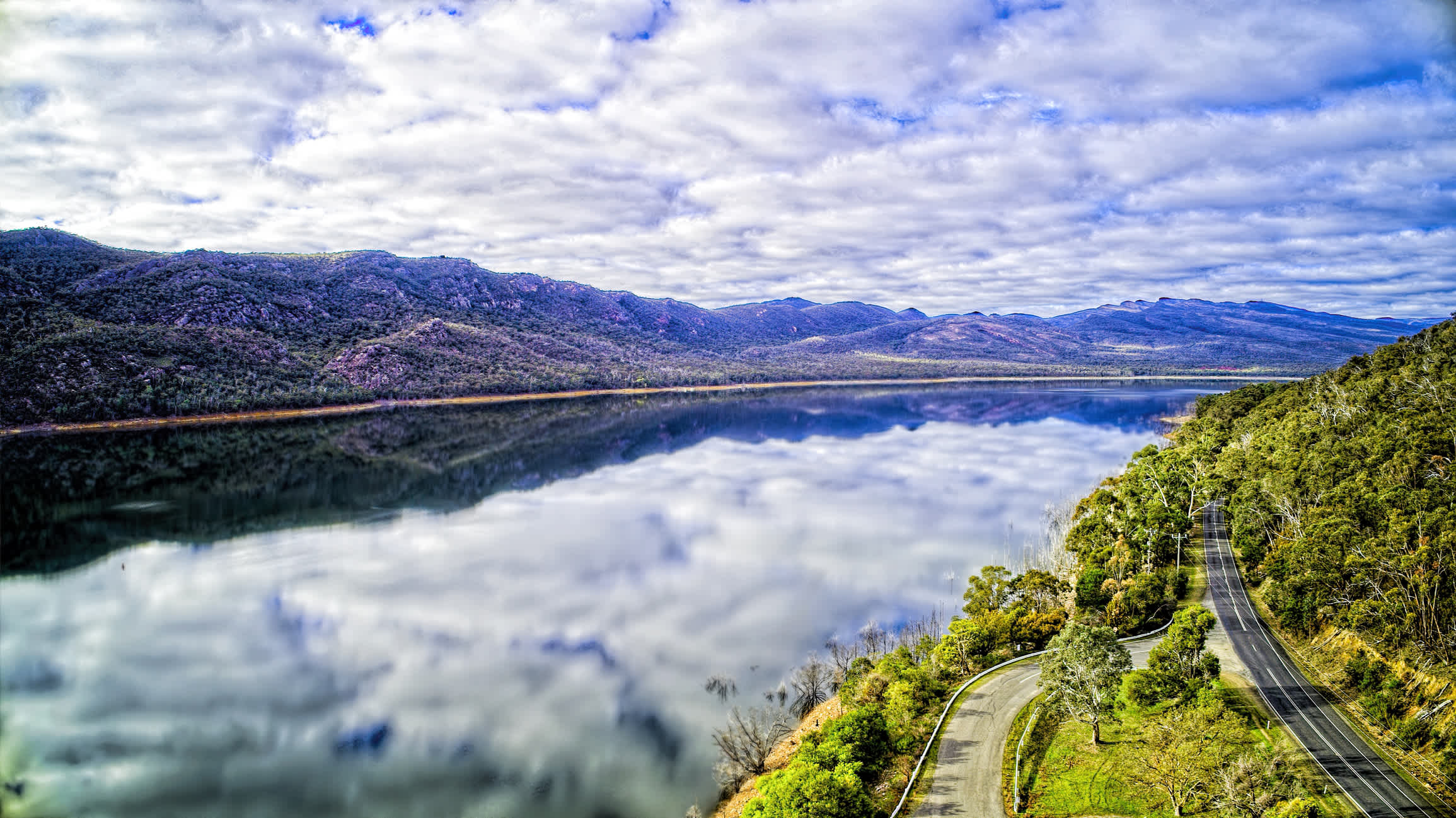 Lake Bellfield in der Nähe von Halls Gap im Grampians National Park, Australien.
