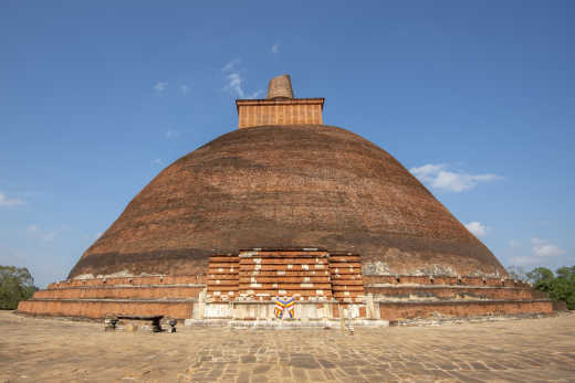 Vue d'Abhayagiri, à Anuradhapura, au Sri Lanka