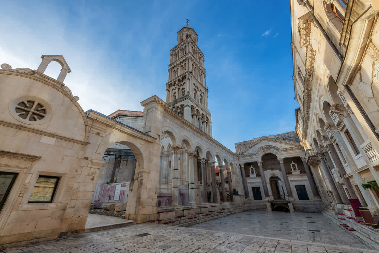 Diokletianpalast in der Altstadt von Split, Kroatien