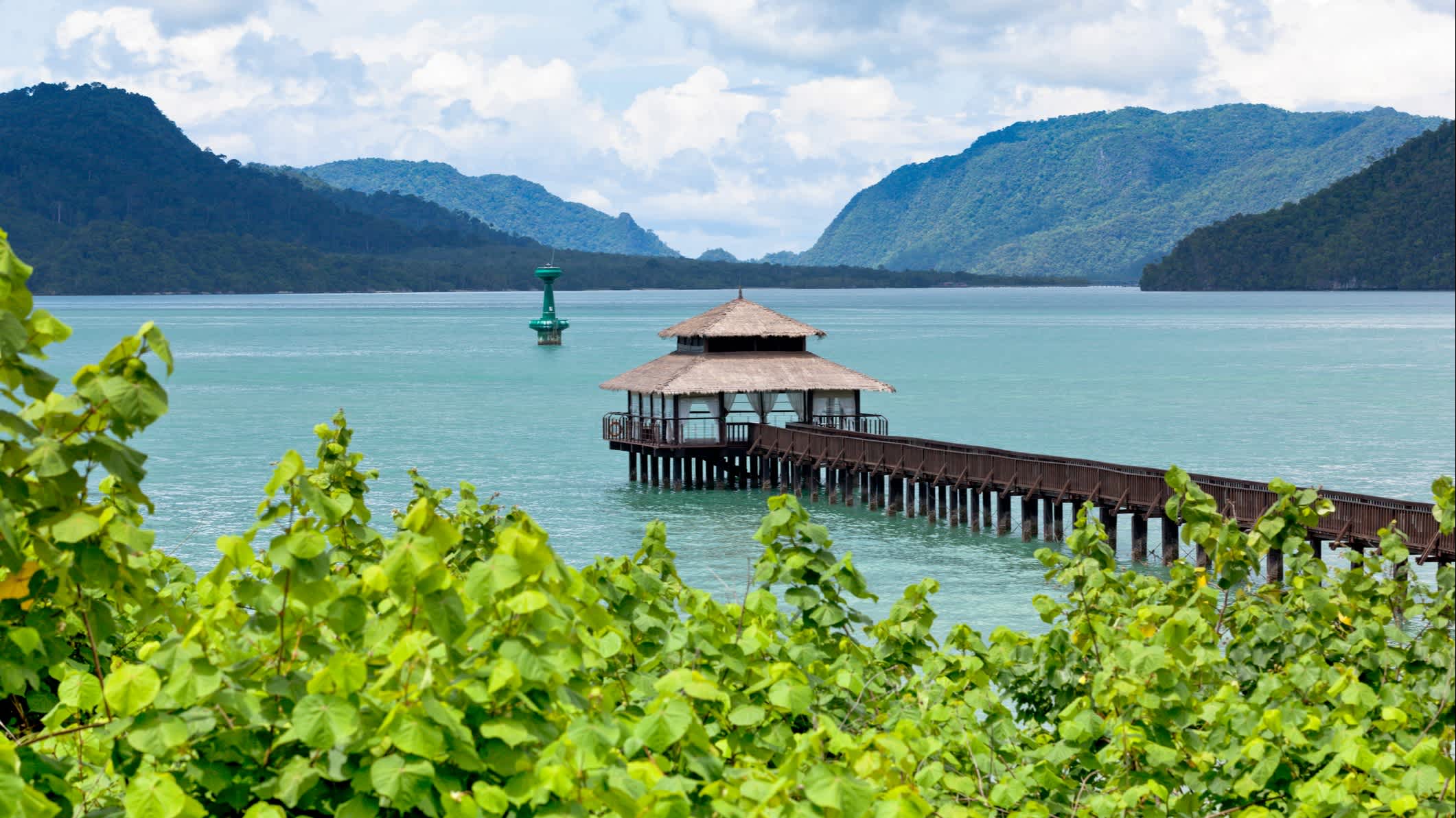 Der Steg auf Langkawi Island, Malaysia.