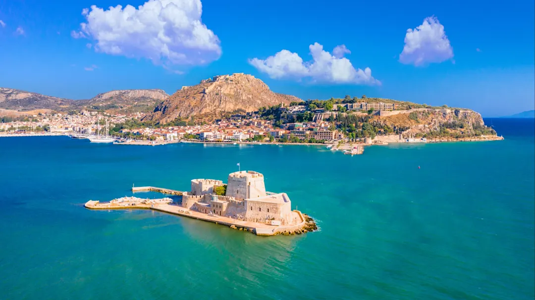 Die Altstadt von Nafplion in Griechenland.