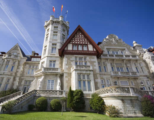 Aufnahme des Palacio Real de La Magdalena in Santander in Spanien