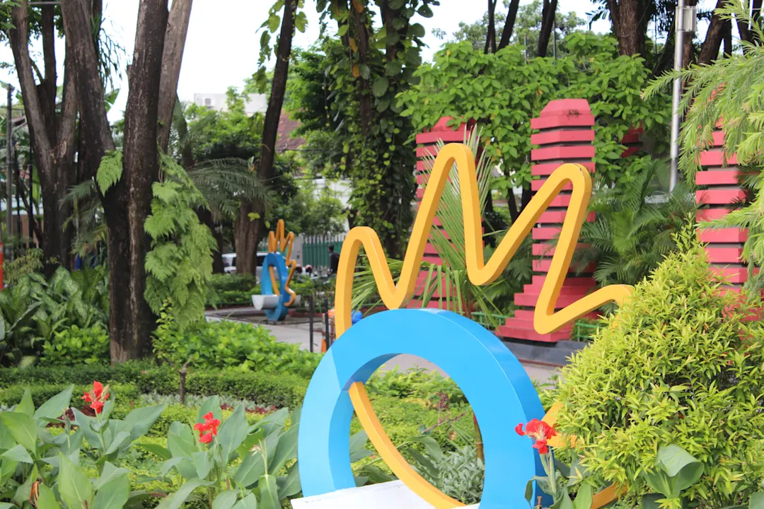 Bungkul Park, Surabaya, Indonesien Aufnahme des Bungkul Park