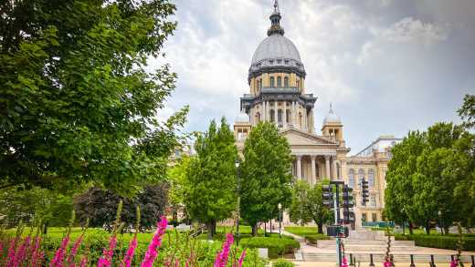 Ansicht des Illinois State Capitol in Springfield, IL, USA 
