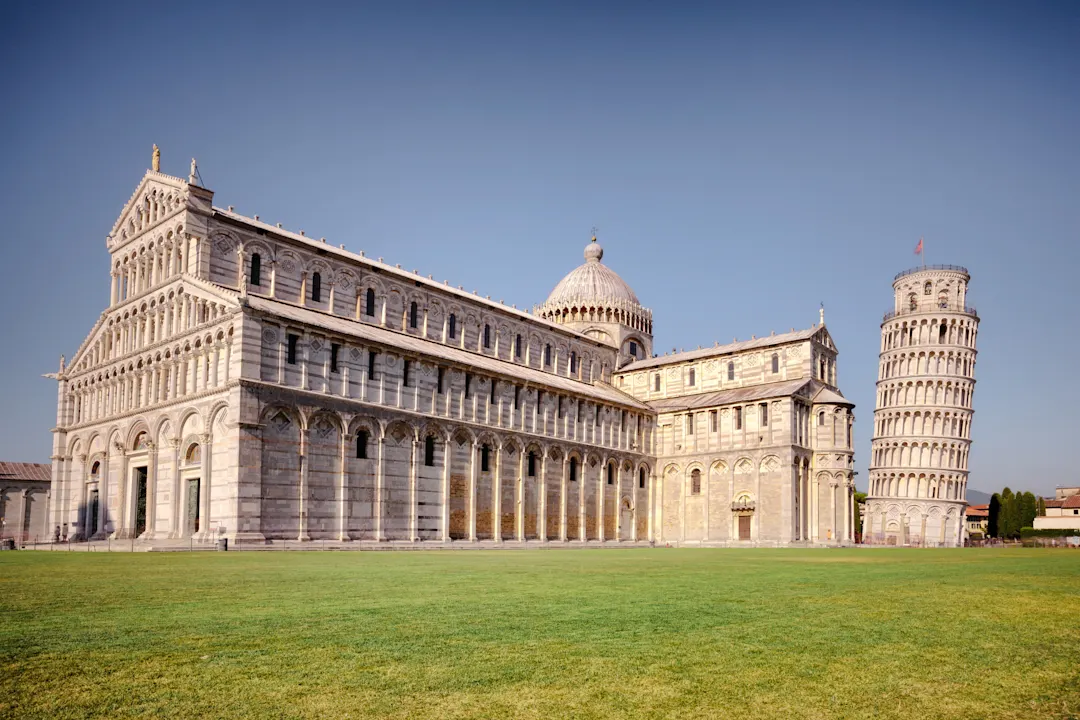Der Schiefe Turm von Pisa in Italien. 