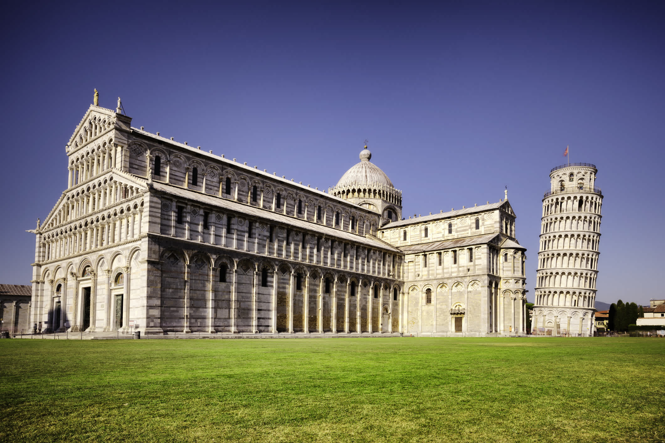 Der Schiefe Turm von Pisa in Italien. 