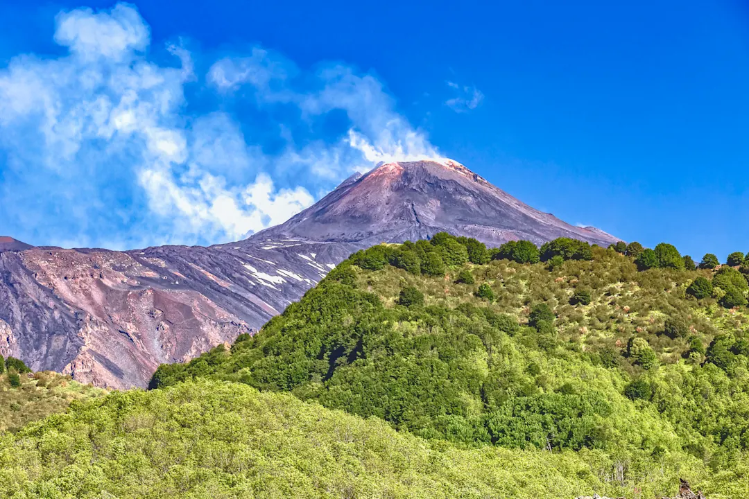 Italien, Sizilien, Vulkan Ätna Blick auf den Vulkan Ätna in Sizilien