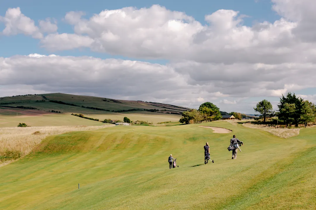 Golfplatz an der Küste