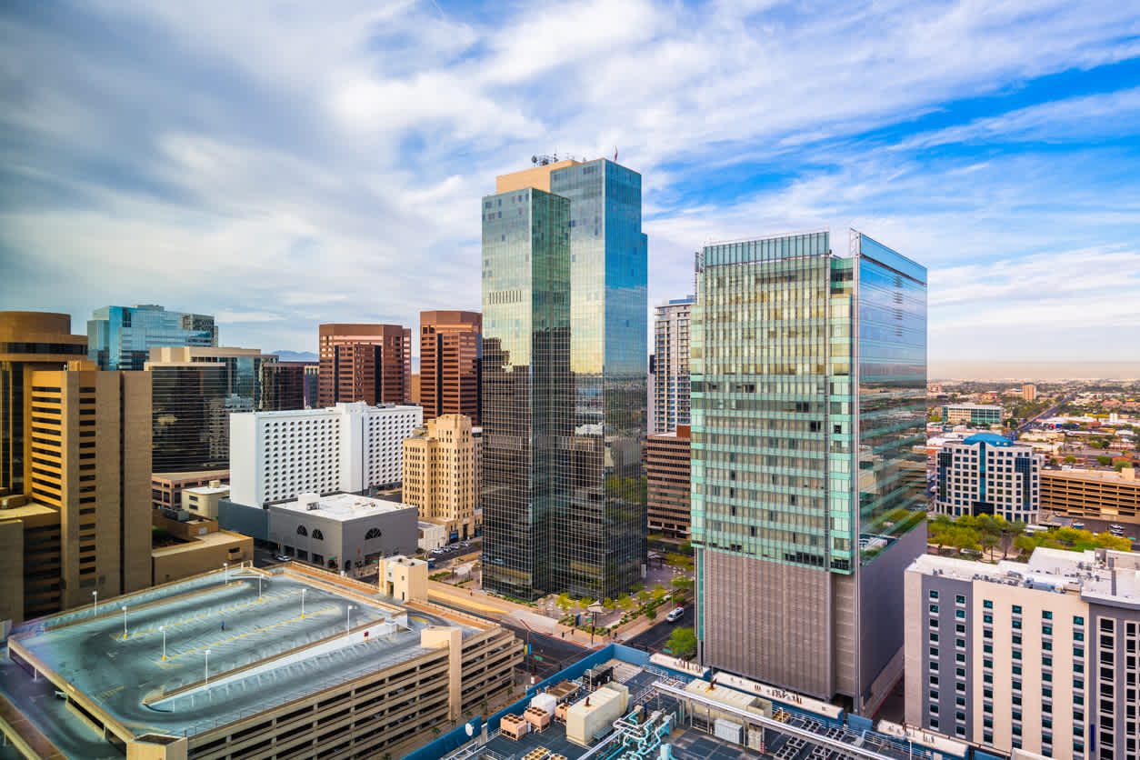 Découvrez le quartier du Downtown pendant vos vacances à Phoenix.