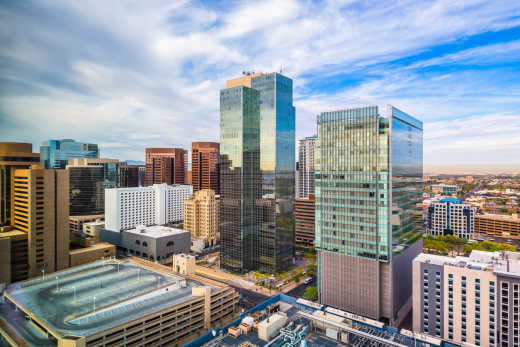 Découvrez le quartier du Downtown pendant vos vacances à Phoenix.