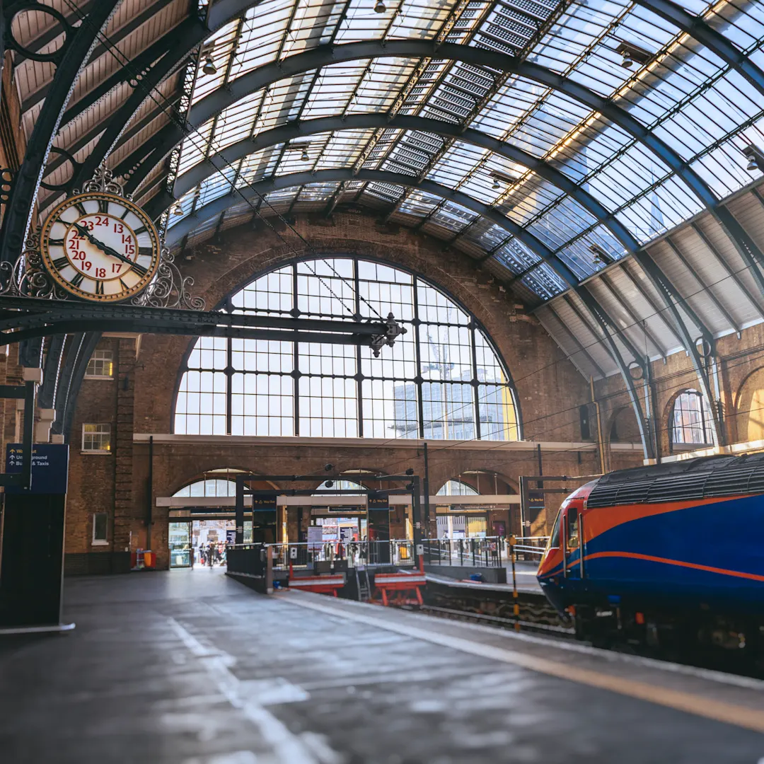King's Cross Bahnhof, wo sich das Gleis 9 3/4 befindet