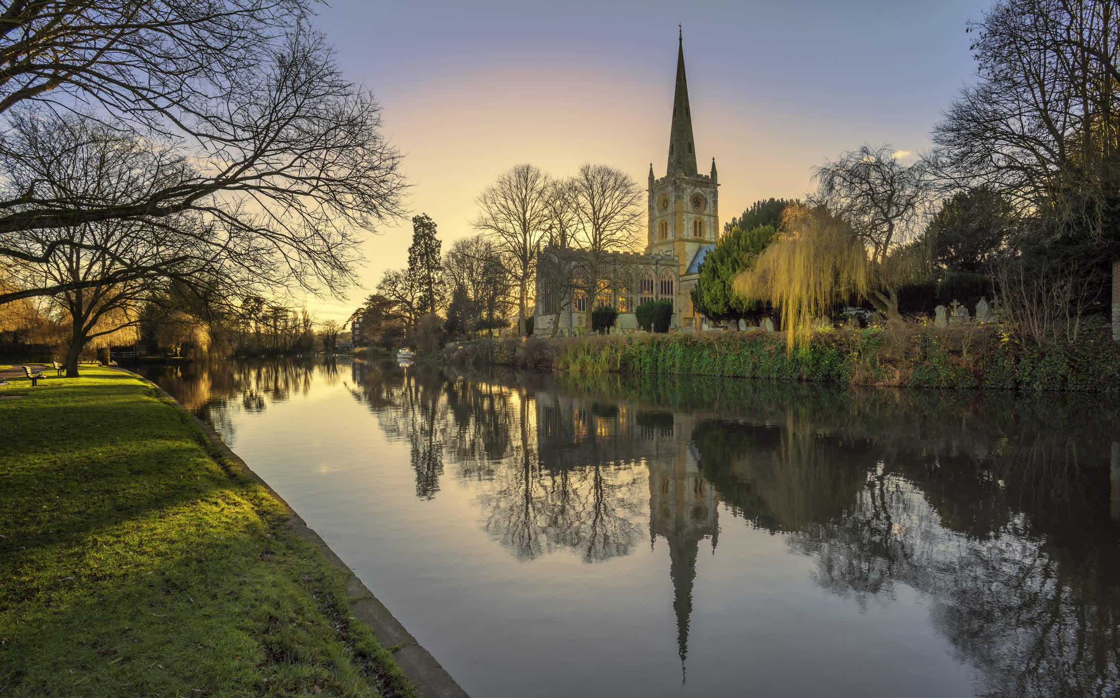 Holy Trinity Church, Shakespeare's burial place, Stratford-upon-Avon, England.