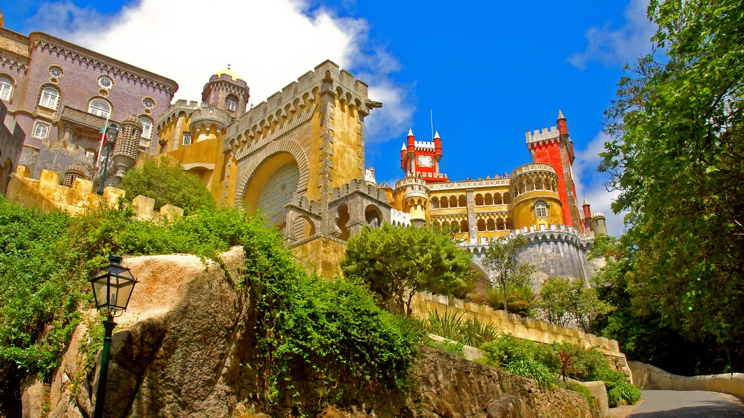 Pena National Palace in Sintra, Portugal. 