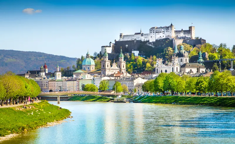 Salzburg, Salzburger Land, Austria, Hohensalzburg Fortress, City