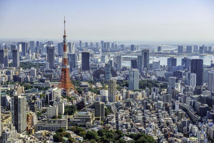 La skyline et les gratte-ciels de Tokyo