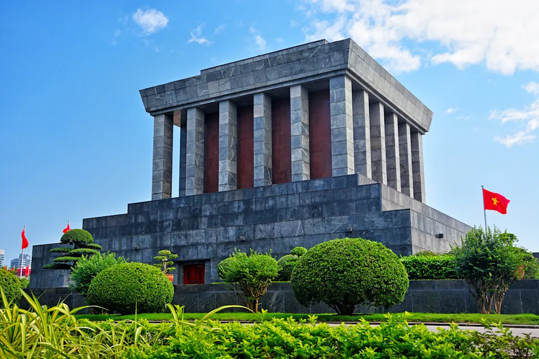 Asien Vietnam Hanoi Ho Chi Minh Mausoleum Hanoi Ho Chi Minh Mausoleum