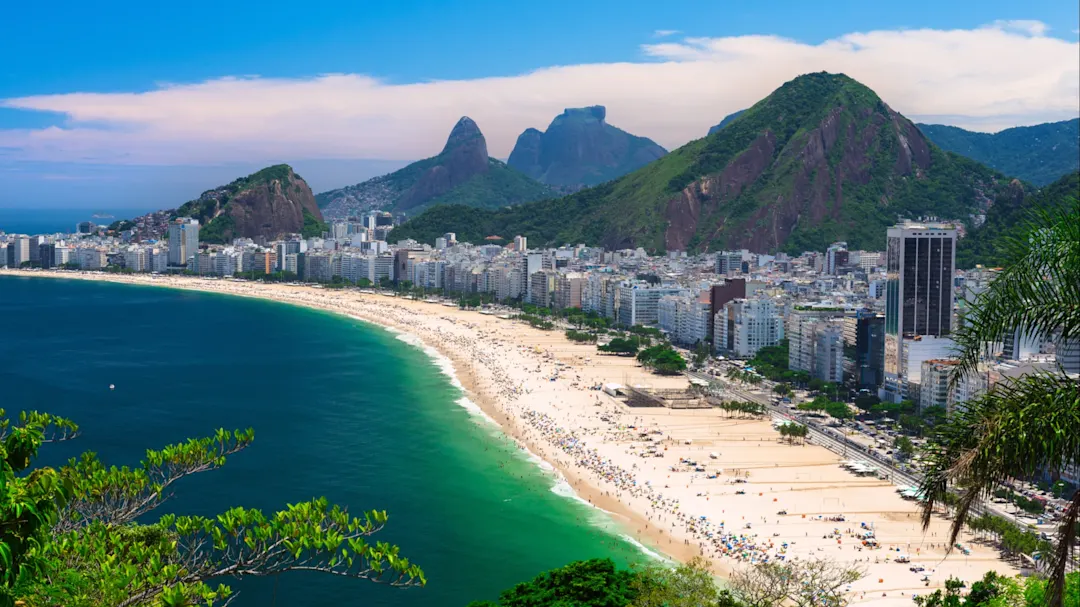 Copacabana Strand in Rio de Janeiro, Brasilien


