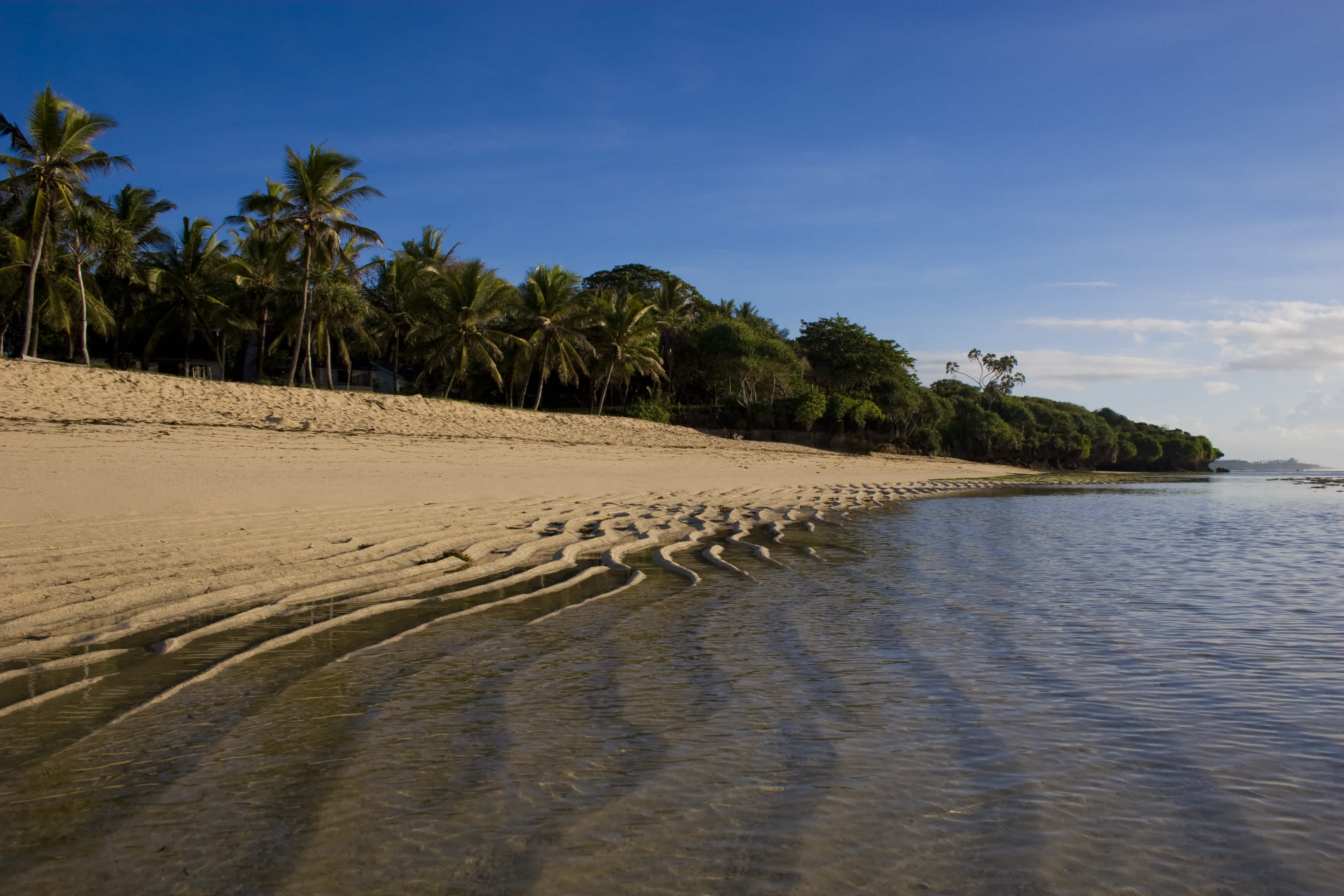 La plage de Tiwi près de Mombasa