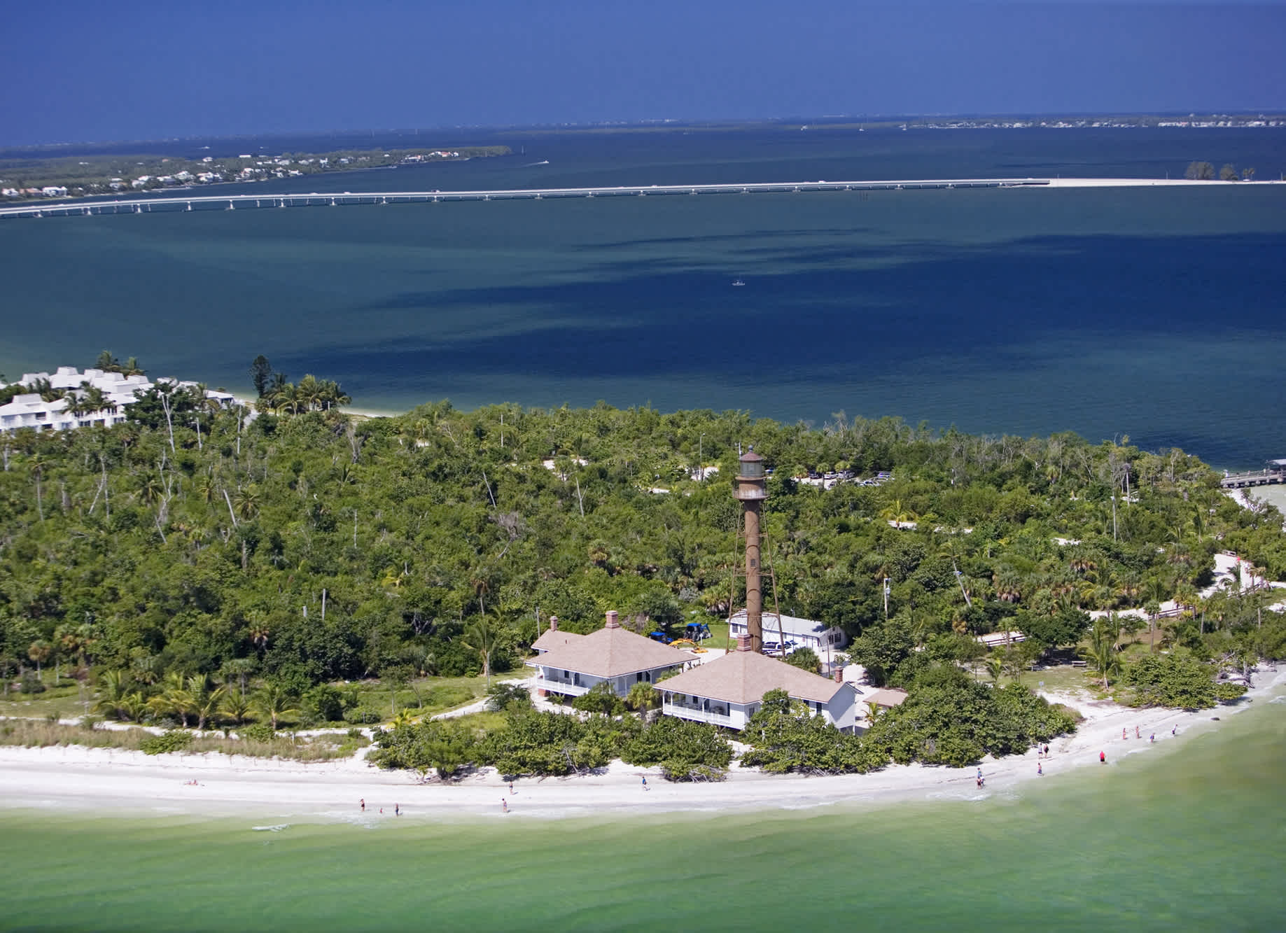 Sanibel Island im Süden Floridas an einem sonnigen Tag