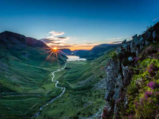 Discover the beautiful rollings lands of the Lake District at sunset on a Lake District tour