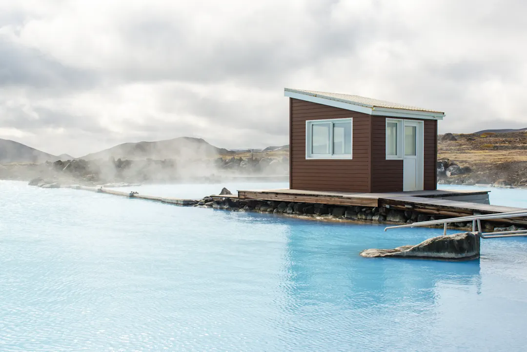 Naturbäder von Myvatn in der Nähe von See Mývatn in Island.
