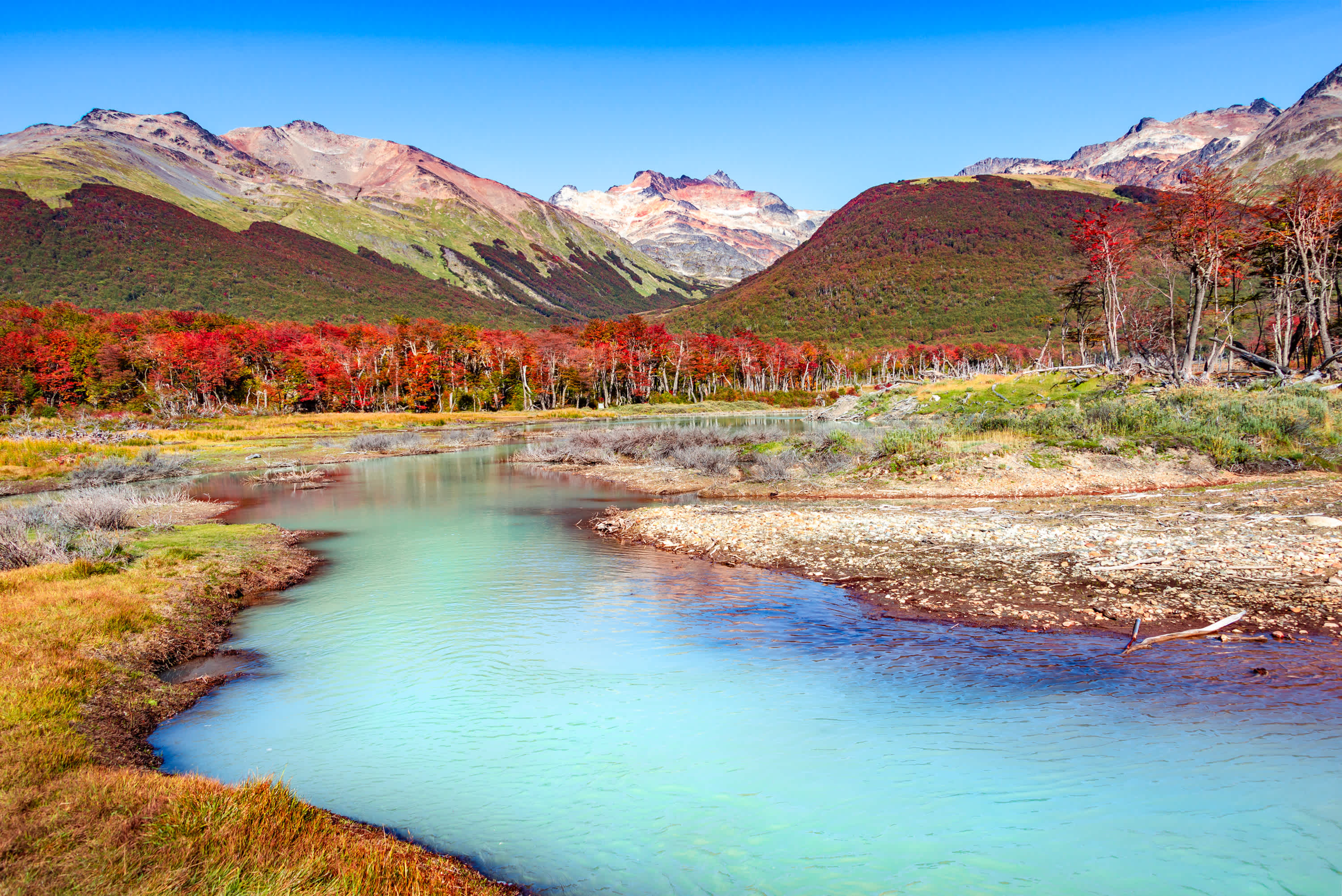 Aufnahme des Tierra del Fuego Nationalpark in Argentinien
