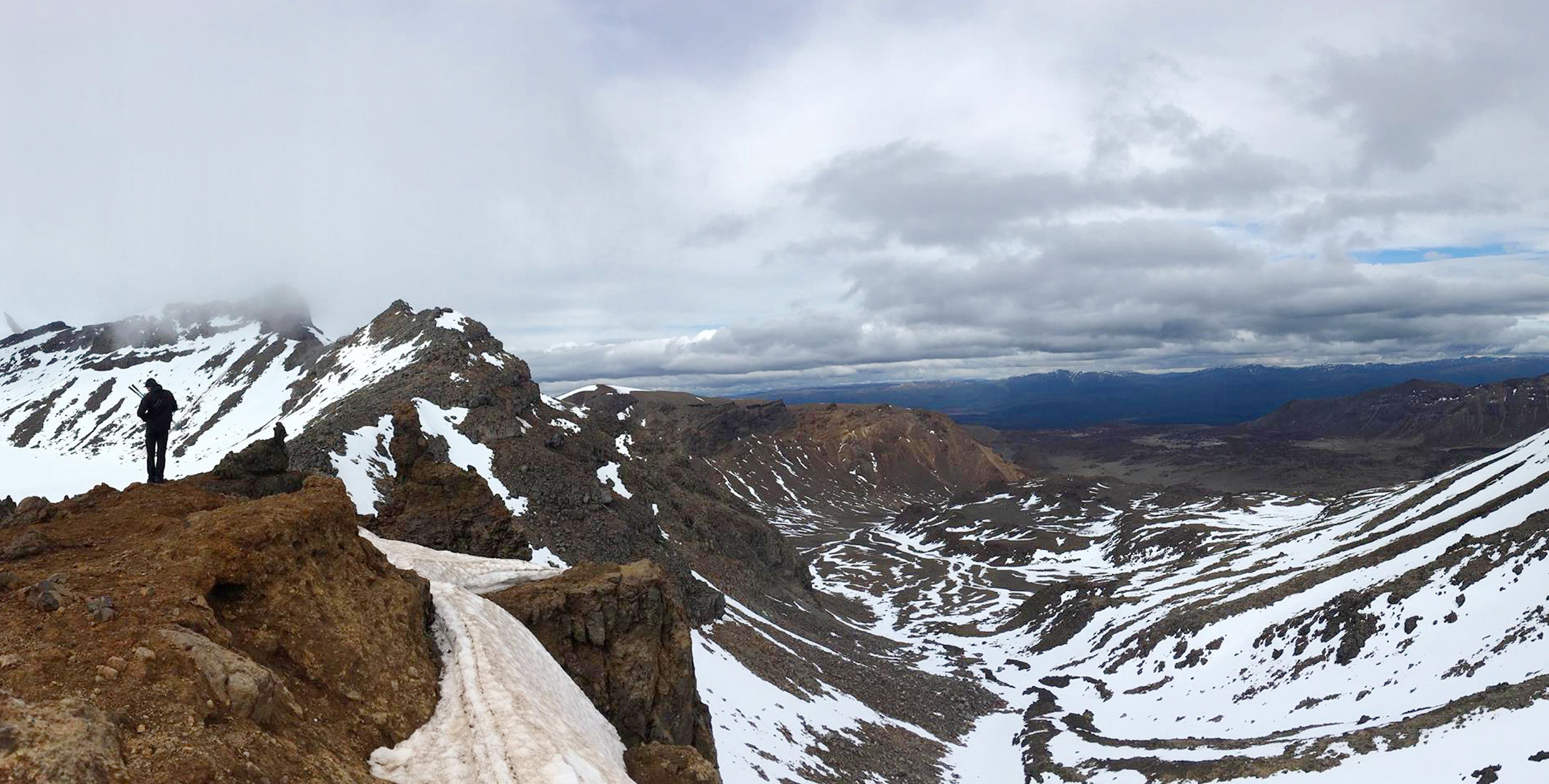 Hike snowy-capped mountains, pictured here, on a tailor-made tour