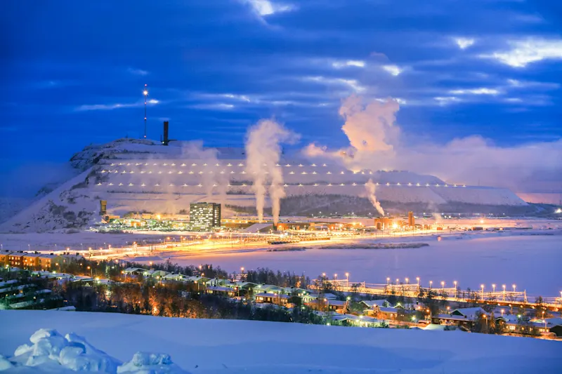 Kiruna, Bergbau, Schweden, Arktis, Bergwerk

