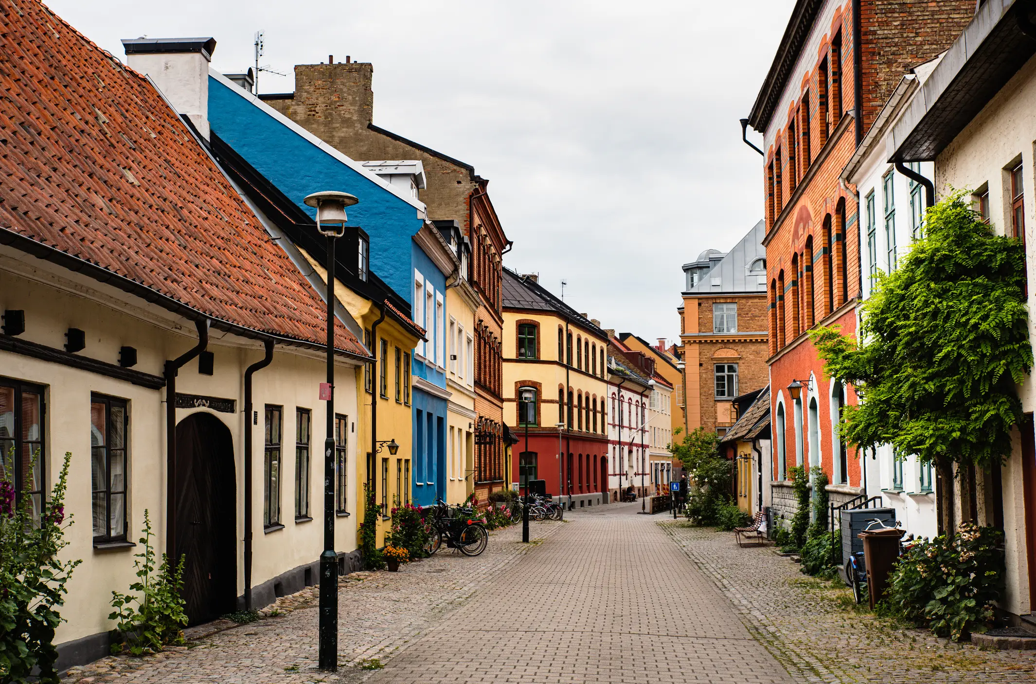 Malmö, Schweden, Dorf, Schwedische Kultur, Gasse Malmö, Schweden, Dorf, Schwedische Kultur, Gasse
