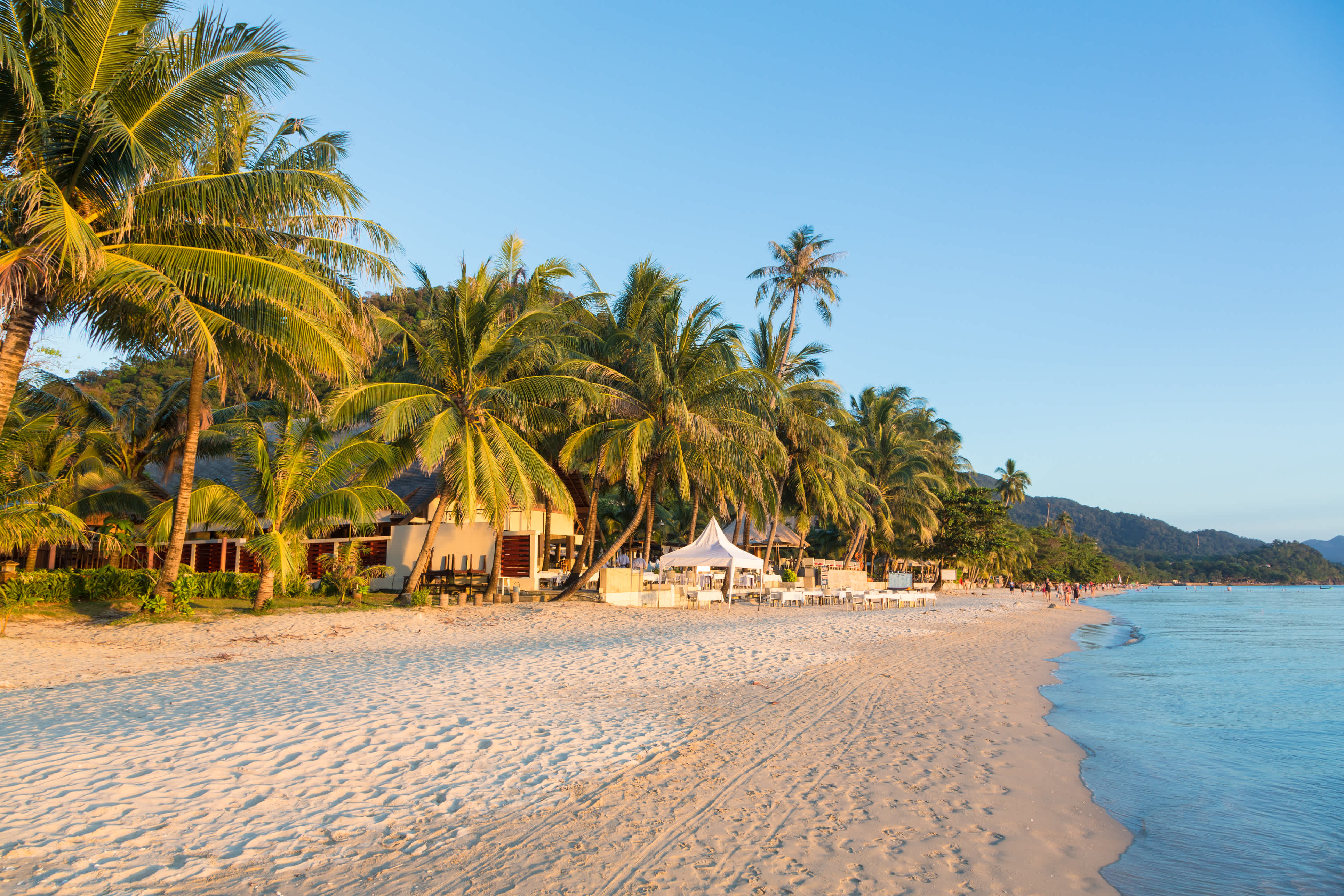 White sand beach in Koh Chang